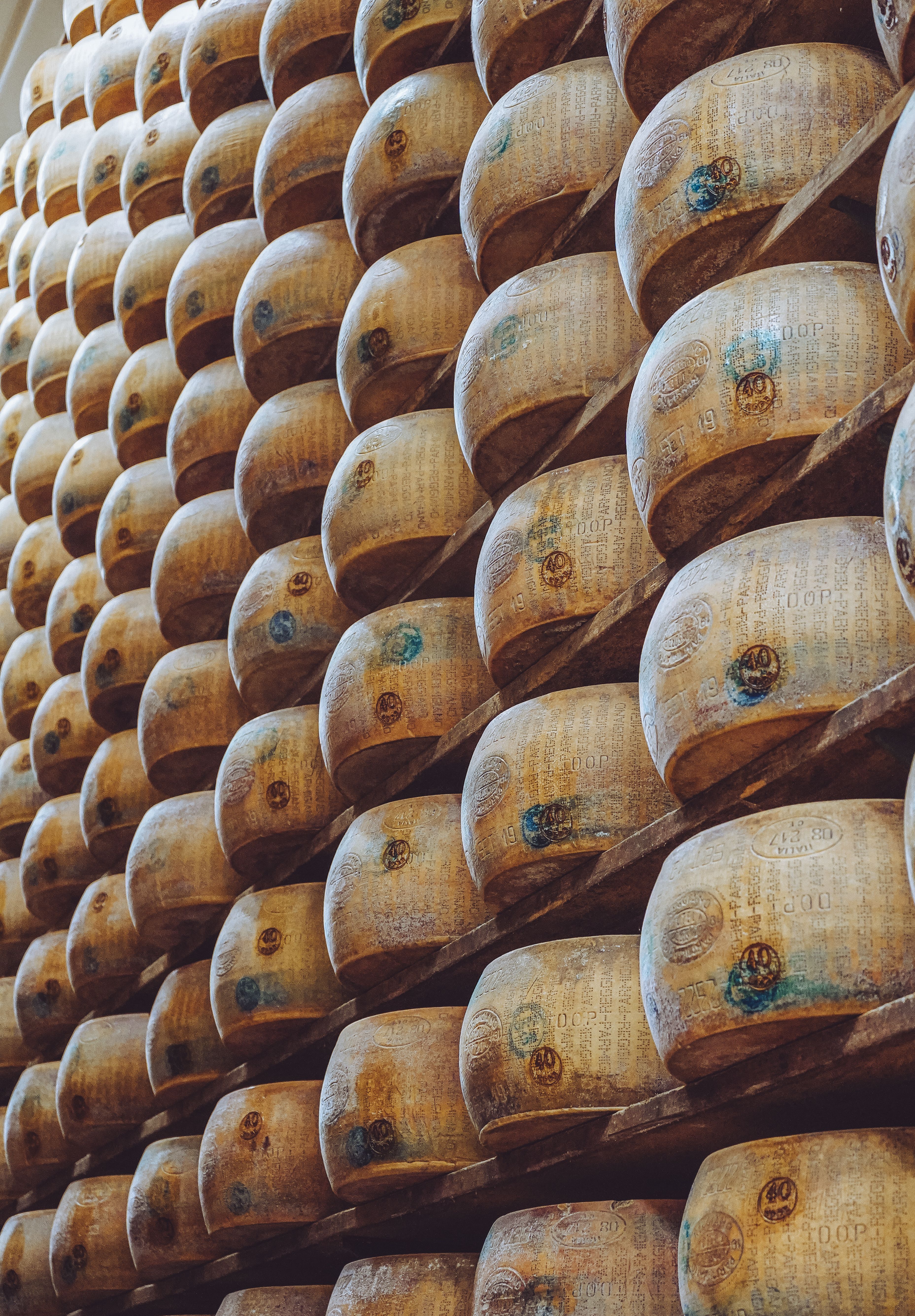 Stücke von Parmigiano Reggiano