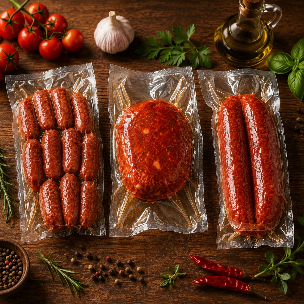 Frische Salsiccia und Salumi